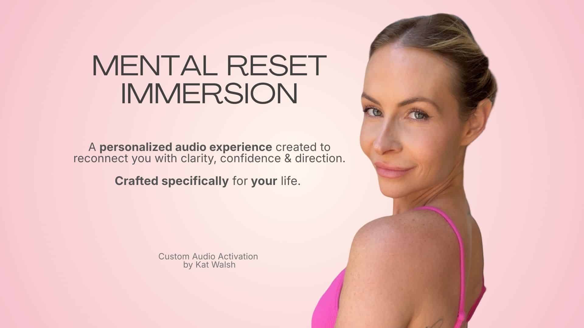 Kat Walsh smiling over her shoulder Custom Audio Activation Offering